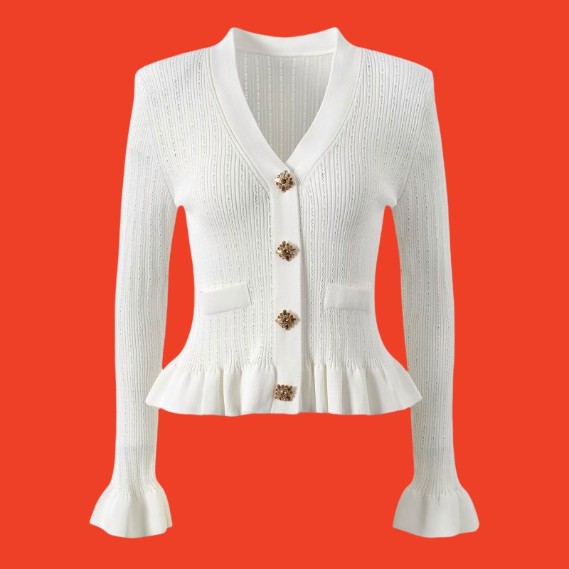 Knitted refinement tops temperament cardigan