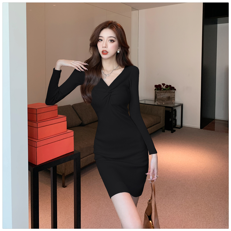 Bottoming dress package hip T-back for women