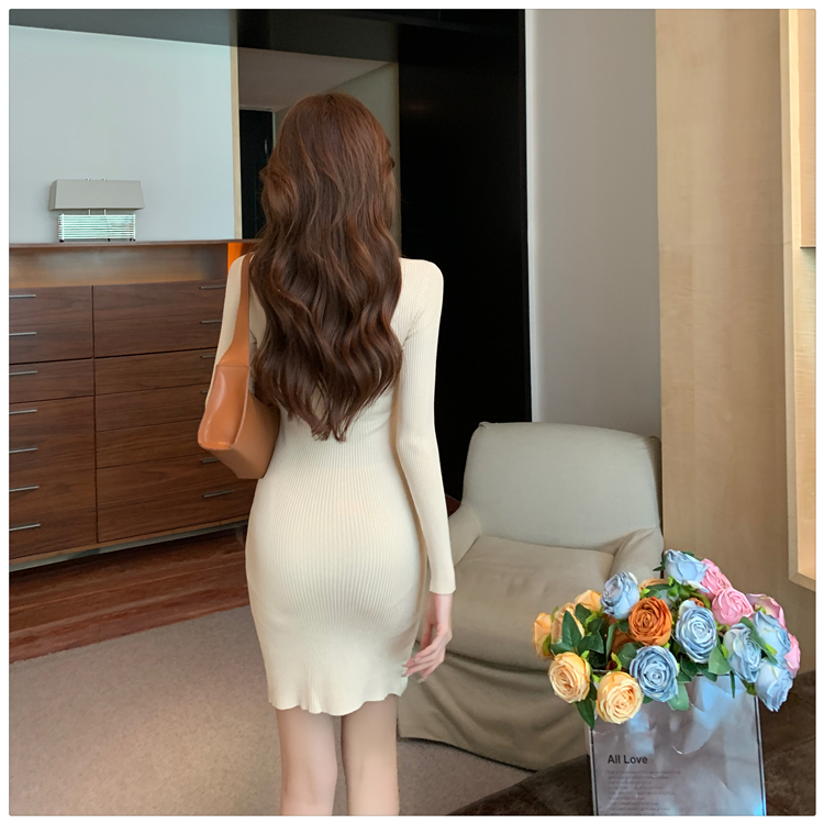 Bottoming dress package hip T-back for women