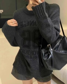 Korean style loose sweater autumn and winter tops for women