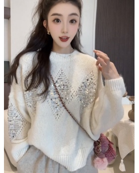 Pullover autumn and winter sequins sweater for women