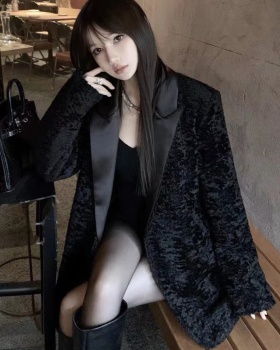 Clip cotton business suit thick coat for women