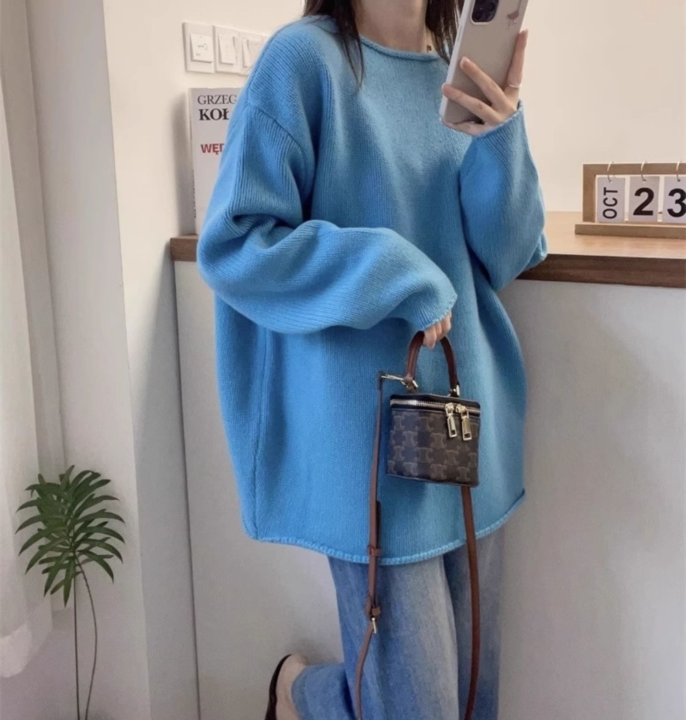 Wool autumn and winter pullover pure tender sweater for women