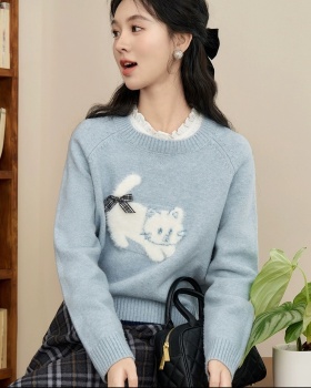 Kitten autumn and winter lazy tops cat loose sweater