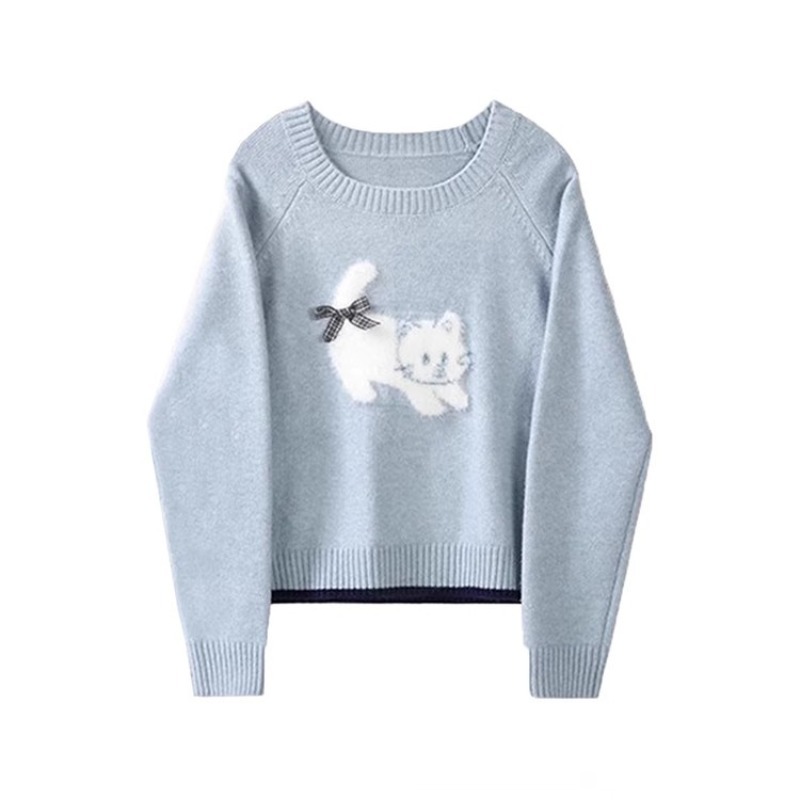 Kitten autumn and winter lazy tops cat loose sweater