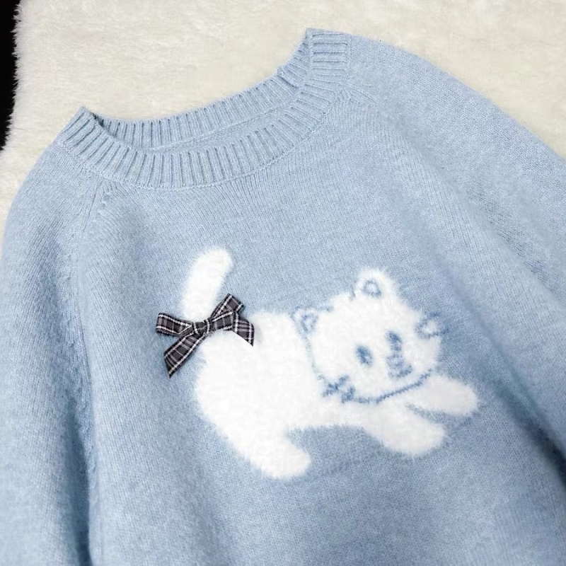 Kitten autumn and winter lazy tops cat loose sweater