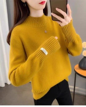 Slim loose tops all-match sweater for women