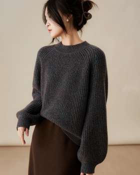 Cashmere lazy knitted wool pullover sweater