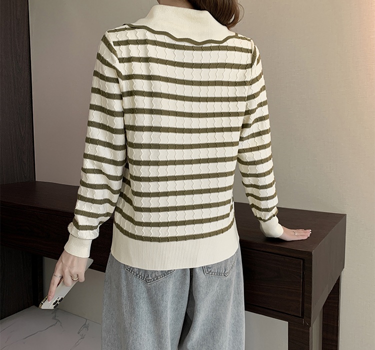 Chanelstyle stripe sweater for women