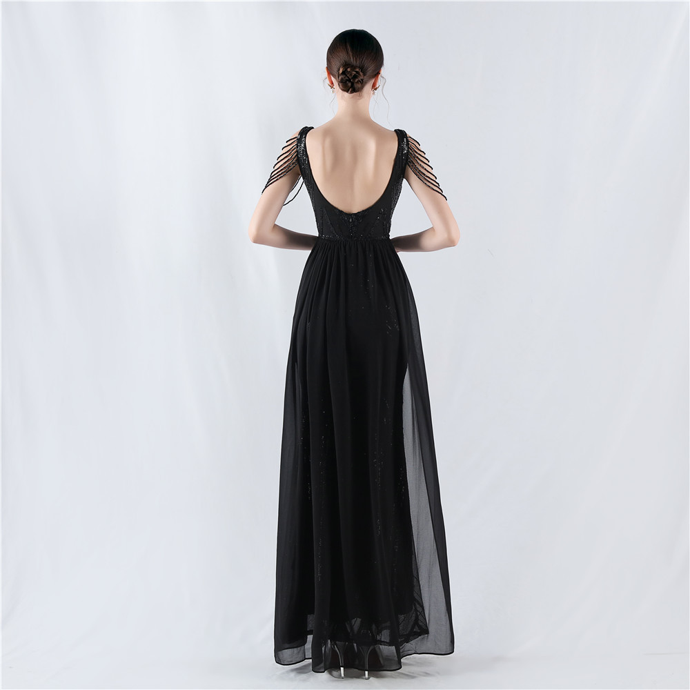 Annual meeting colors evening dress sequins formal dress