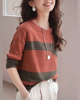 Mixed colors tops bottoming sweater for women