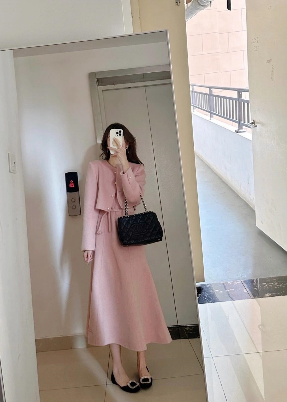 Korean style grace light luxury chanelstyle dress a set