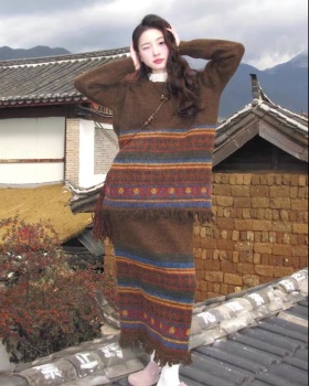 Autumn and winter skirt loose sweater 2pcs set for women