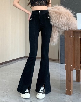 Micro speaker high waist pants autumn jeans for women