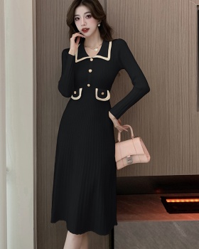 France style knitted slim dress for women