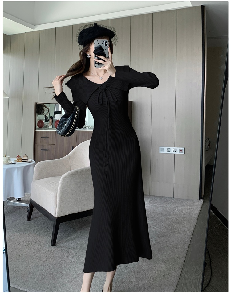 France style dress lotus leaf edges long dress for women