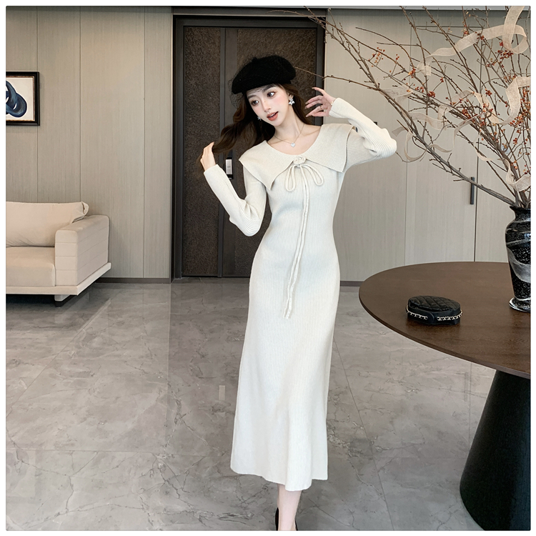 France style dress lotus leaf edges long dress for women