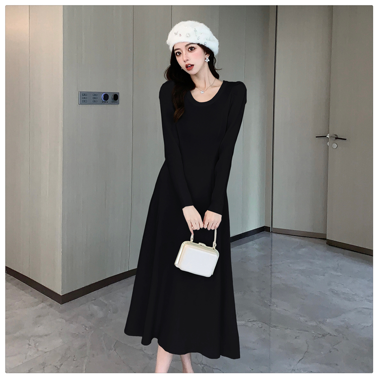 Bottoming inside the ride dress black long dress for women