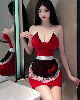 Sexy sling red spicegirl christmas dress for women