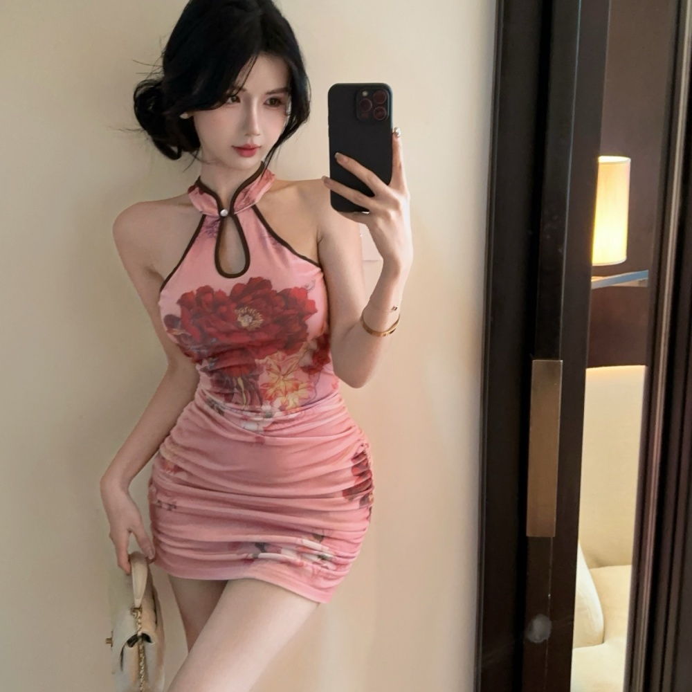 Spicegirl tight dress package hip cheongsam for women