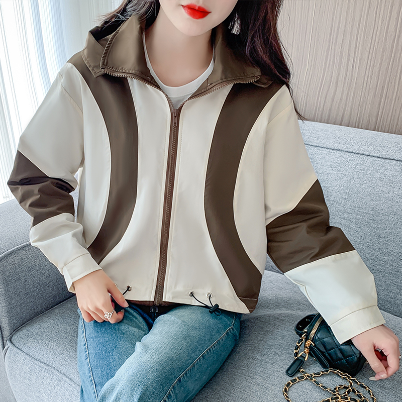 American style street technical jacket retro coat for women