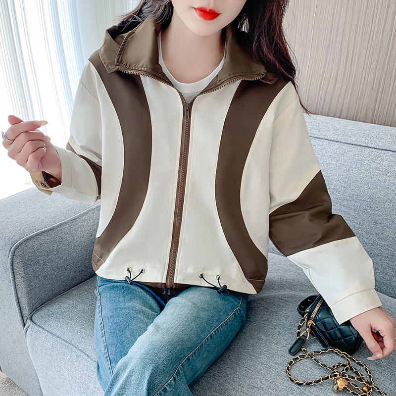 American style street technical jacket retro coat for women