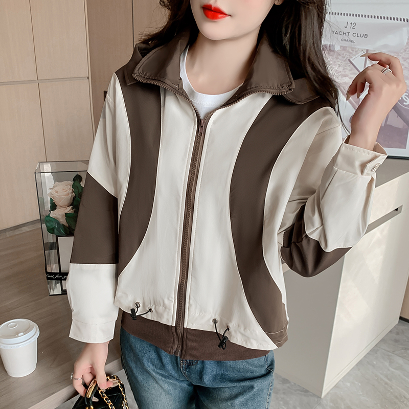 American style street technical jacket retro coat for women