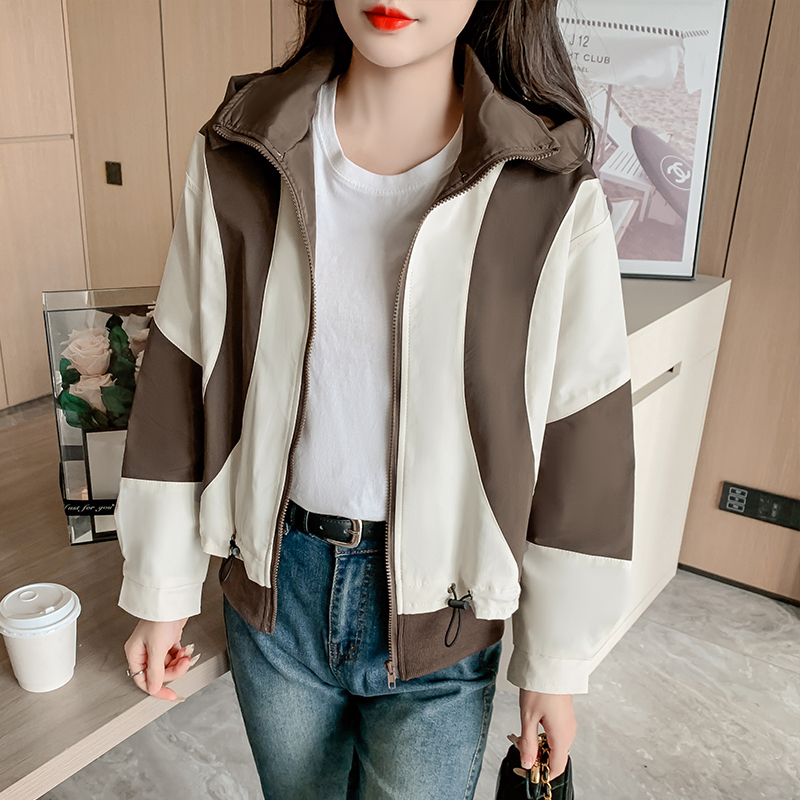 American style street technical jacket retro coat for women