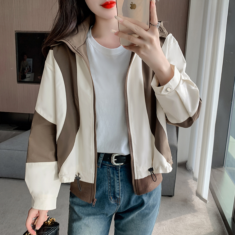 American style street technical jacket retro coat for women