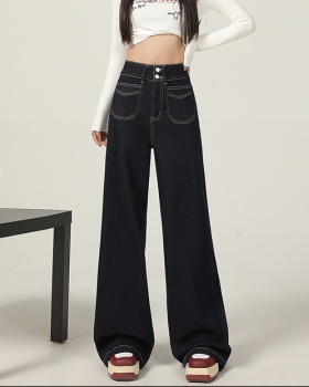 Double buckle micro speaker long pants slim jeans