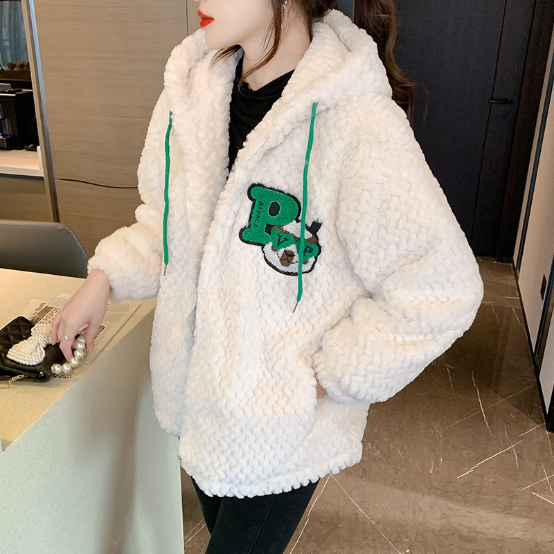 Thick lambs wool velvet jacket jacket for women