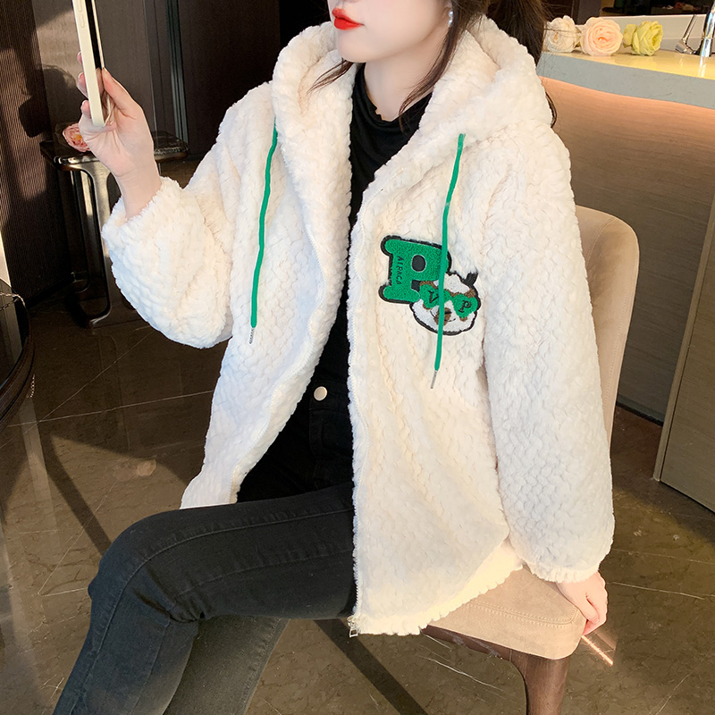 Thick lambs wool velvet jacket jacket for women