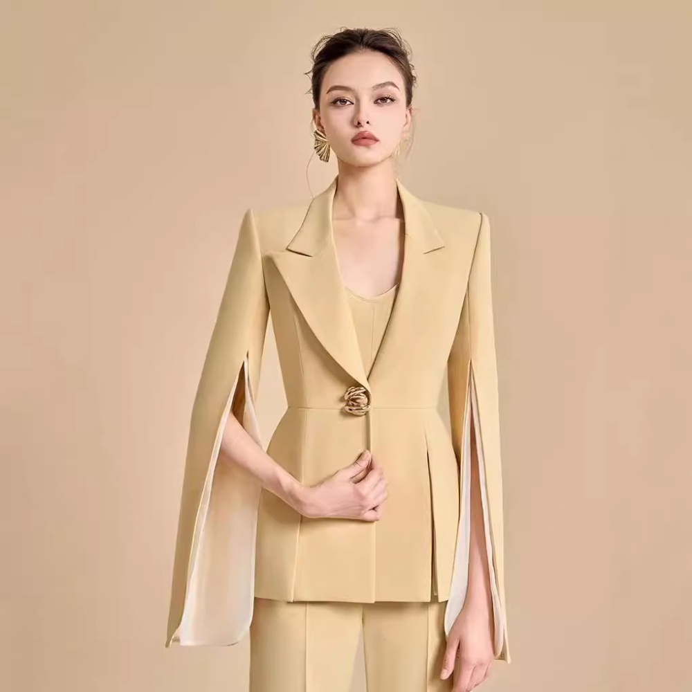 Light split business suit commuting autumn coat 2pcs set