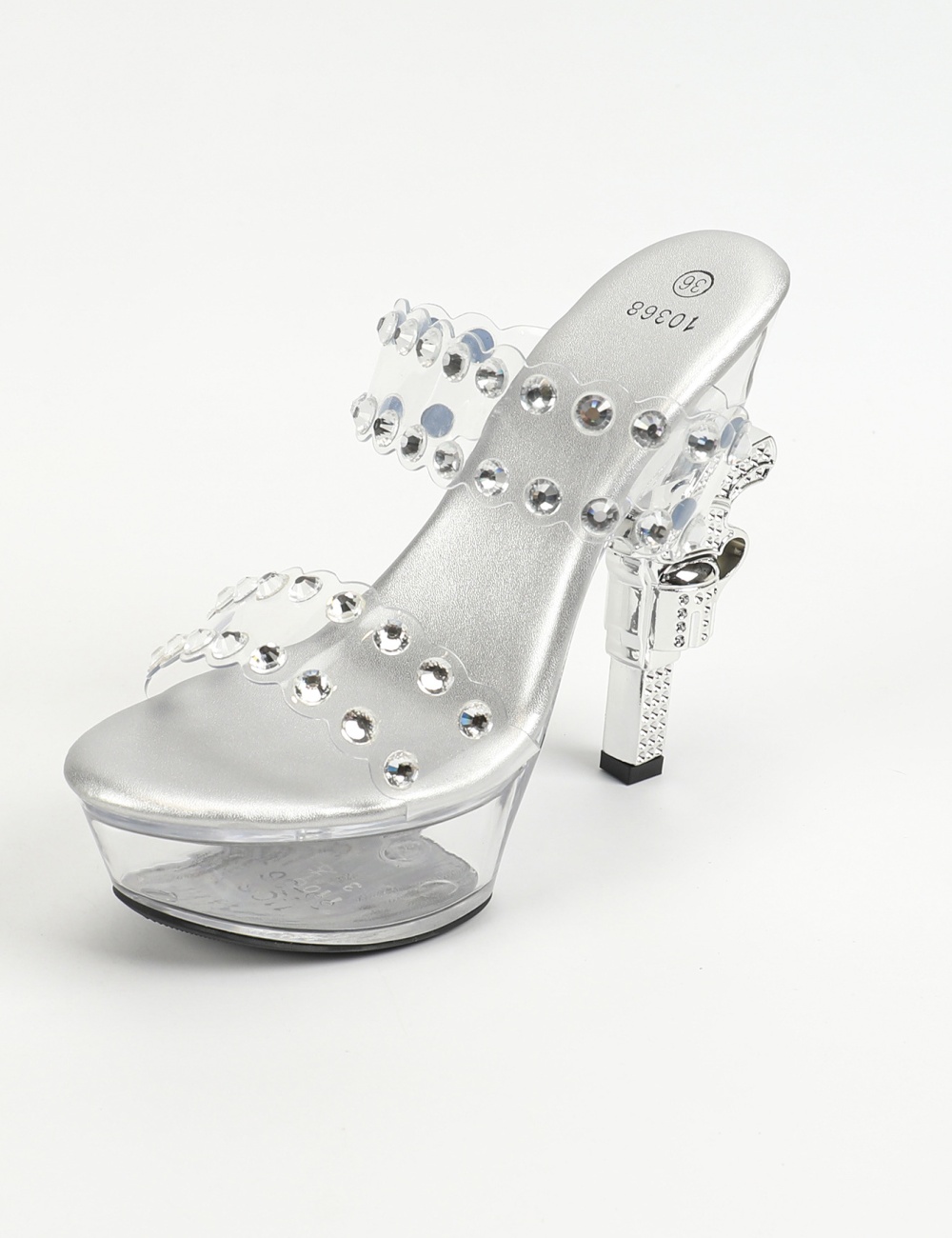 Sexy crystal wedding shoes all-match sandals for women