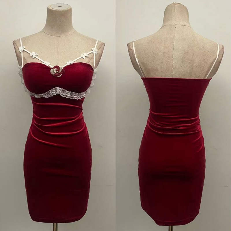 Sling christmas package hip sexy dress for women