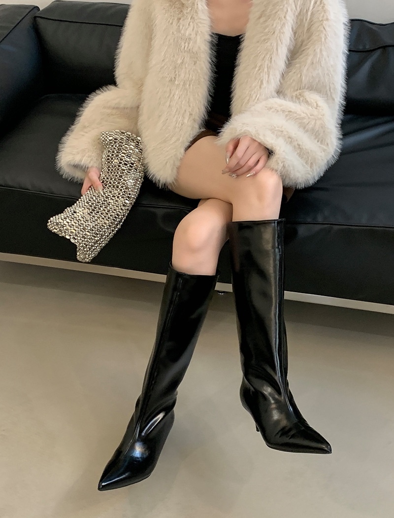 Plus velvet women's boots thigh boots for women