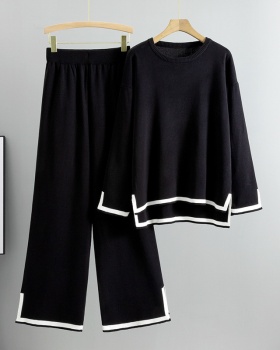 Wide leg pants 2pcs set for women