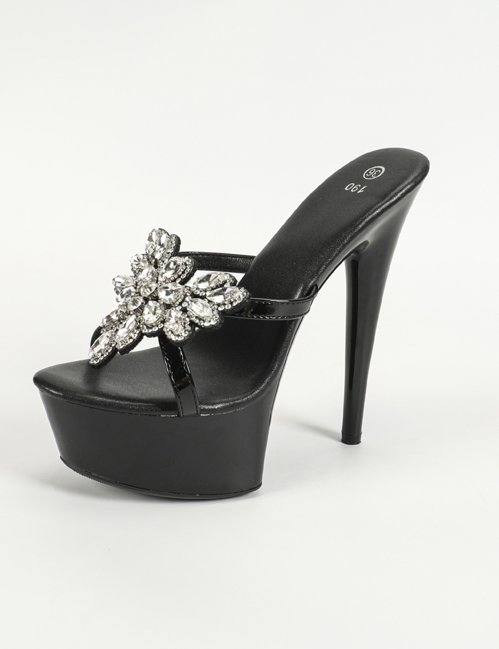 Catwalk rhinestone platform ultrahigh sexy artifact