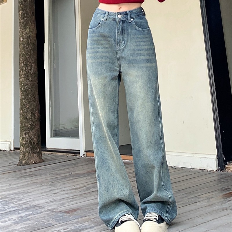 Straight pants jeans plus velvet pants for women