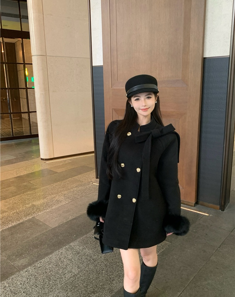 Autumn and winter woolen coat loose overcoat