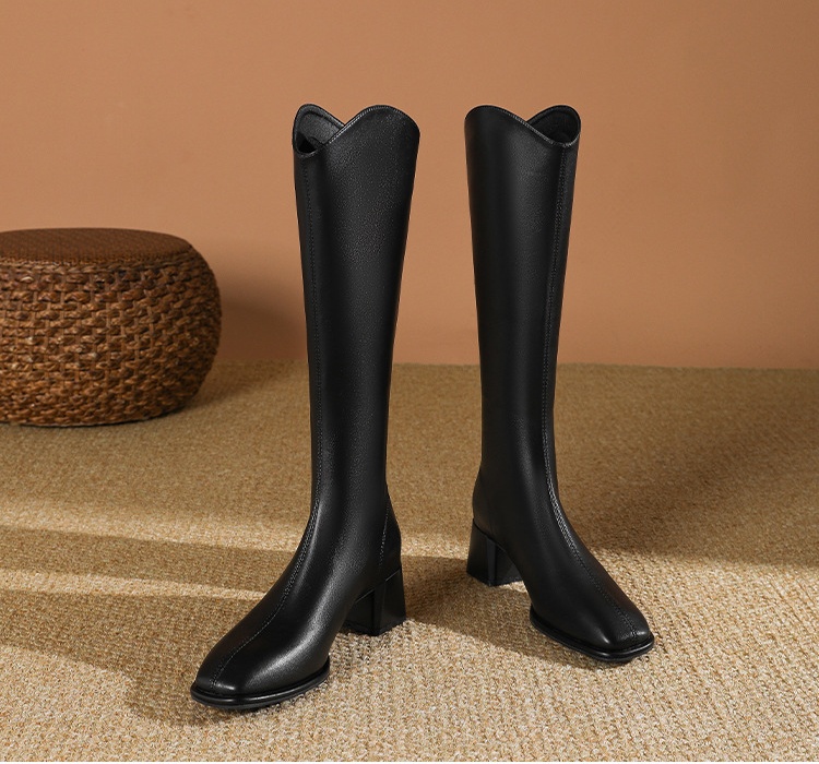 Autumn high-heeled boots slim thigh boots for women