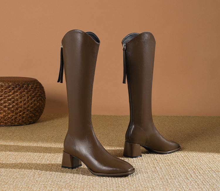 Autumn high-heeled boots slim thigh boots for women