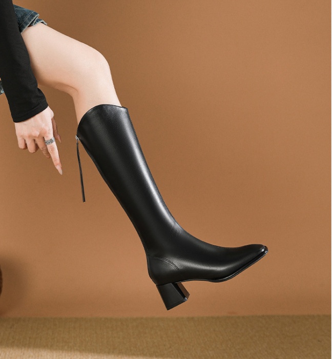 Autumn high-heeled boots slim thigh boots for women