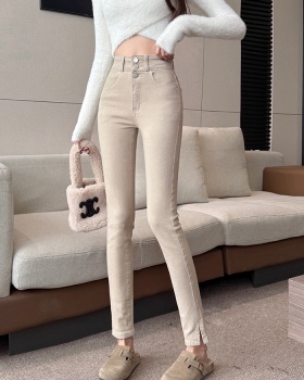 Feet nine tenths pencil pants tight jeans for women