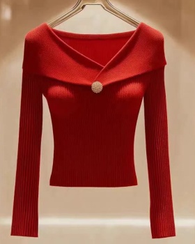 Unique knitted tops Western style sweater for women