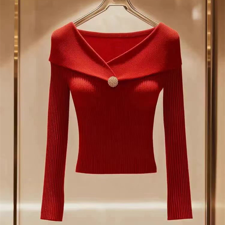 Unique knitted tops Western style sweater for women