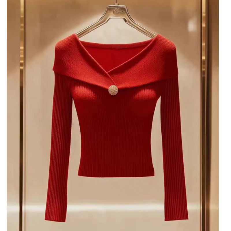 Unique knitted tops Western style sweater for women