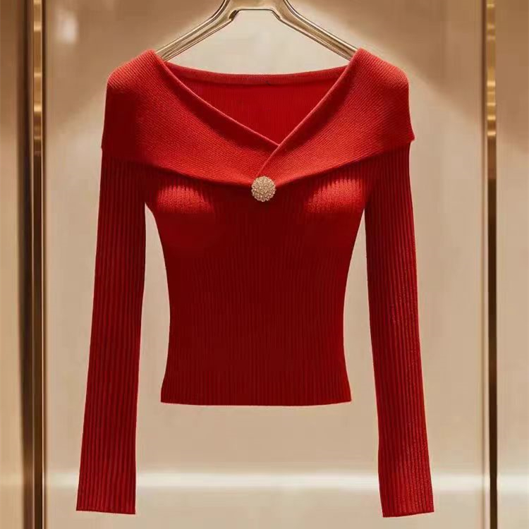 Unique knitted tops Western style sweater for women