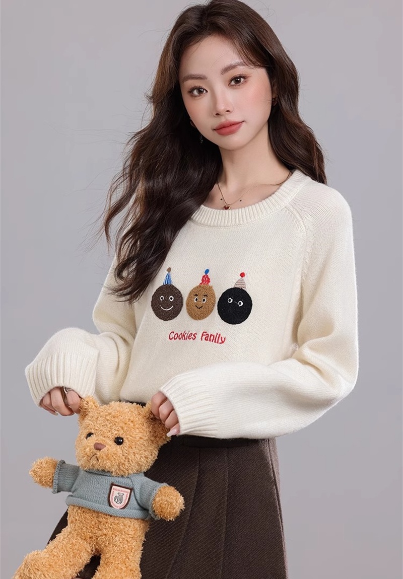 Winter pullover sweater crochet lovely tops for women