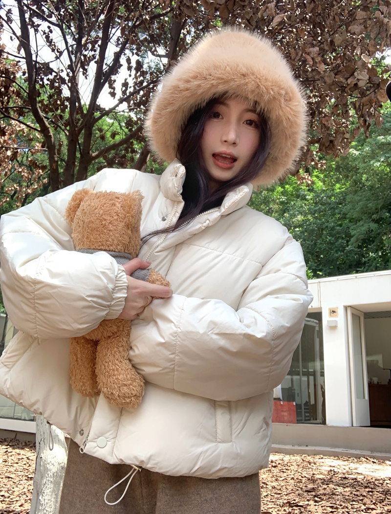 Thick winter cotton coat down bread clothing for women